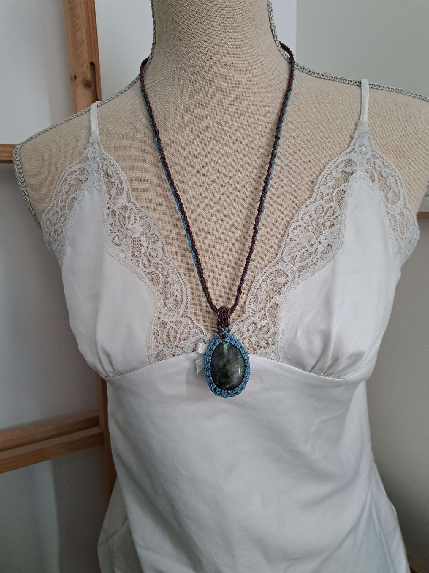 Collier bicolore Labradorite