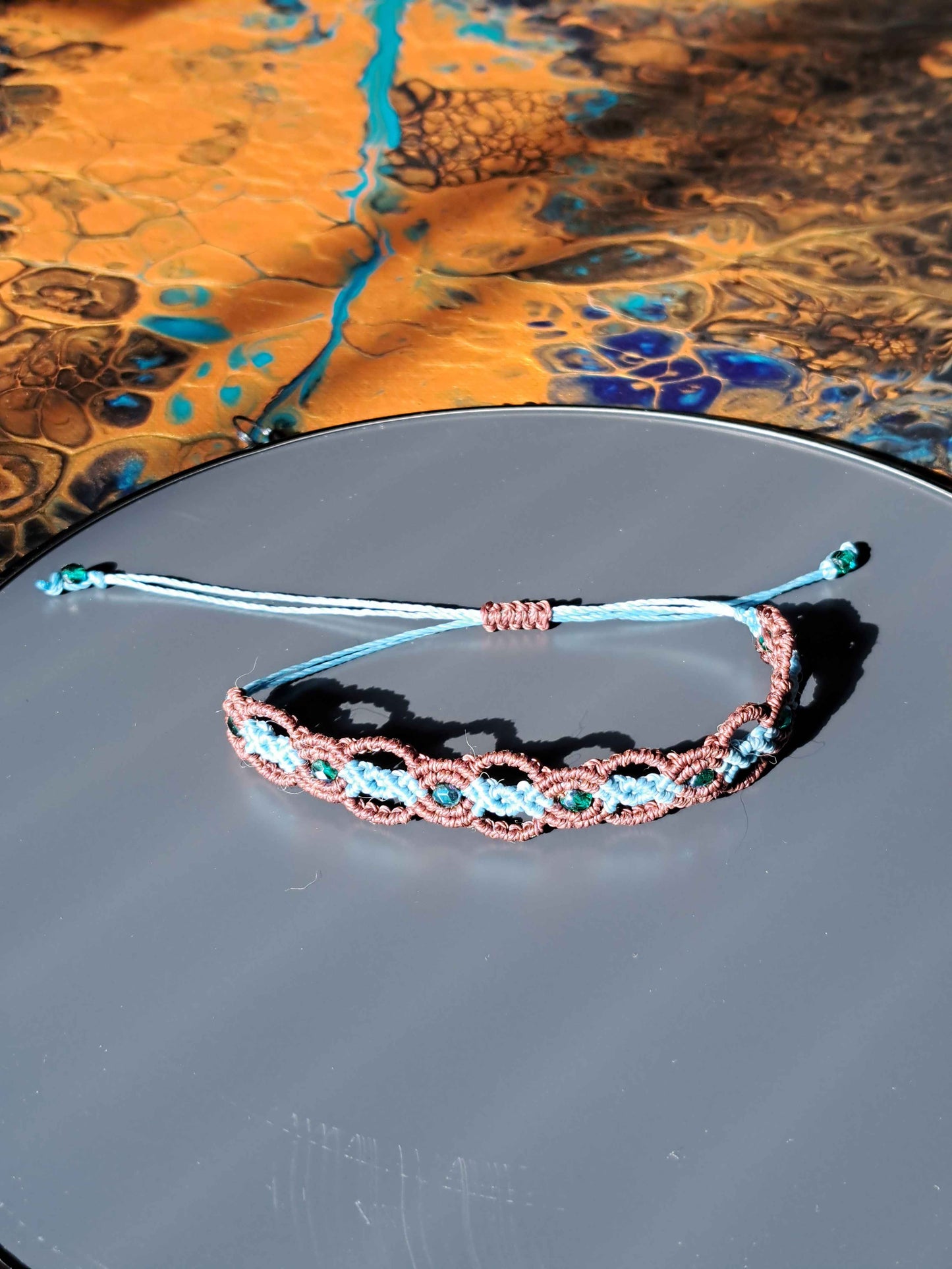 bracelet arabesque et cristal