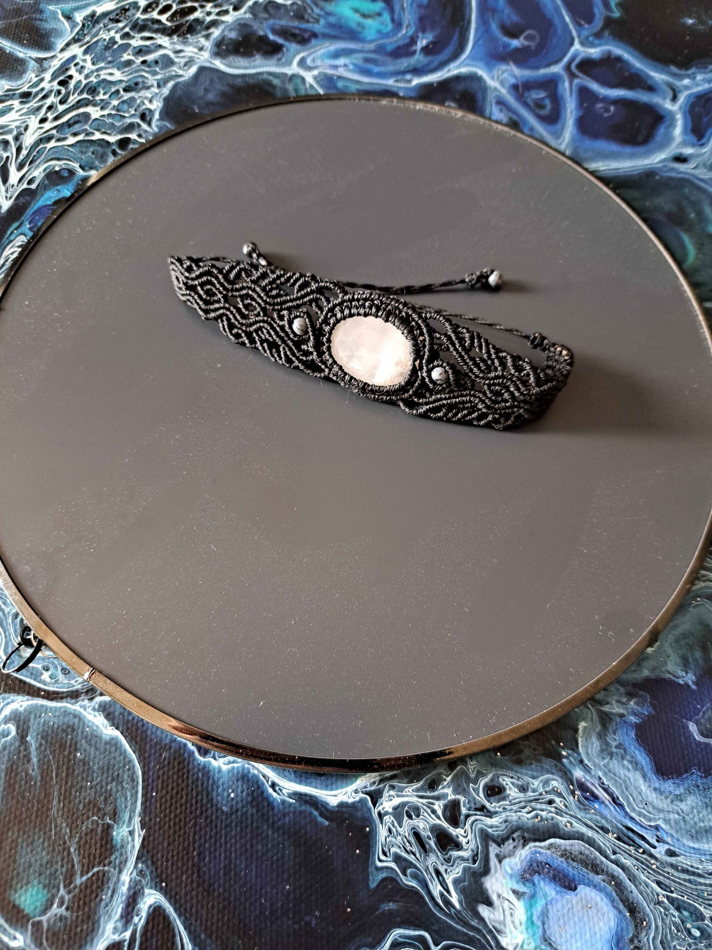 Bracelet Zigzag Pierre de Lune