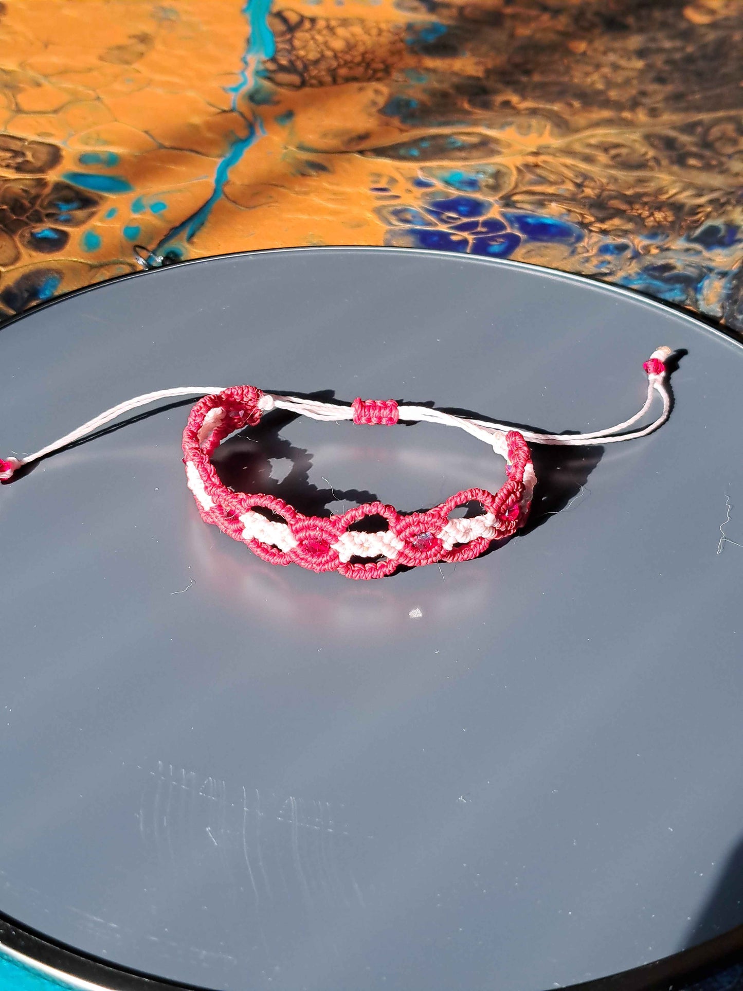 Bracelet arabesque et cristal