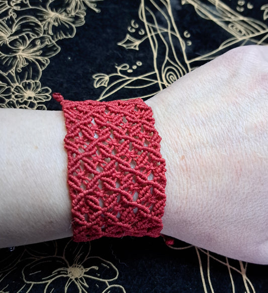 Bracelet manchette motif Diamant