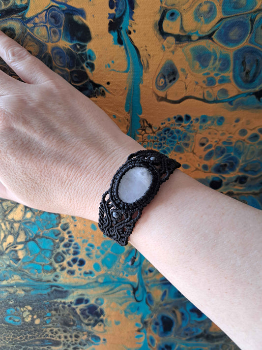 Bracelet Zigzag Pierre de Lune